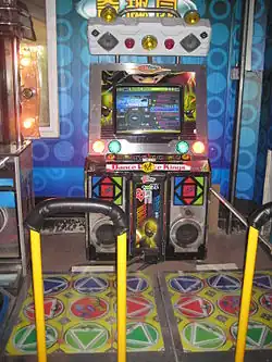 StepMania running on an arcade machine around 2011