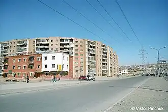 Street on the outskirts (Ulaanbaatar)