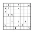 Example of sum border puzzle