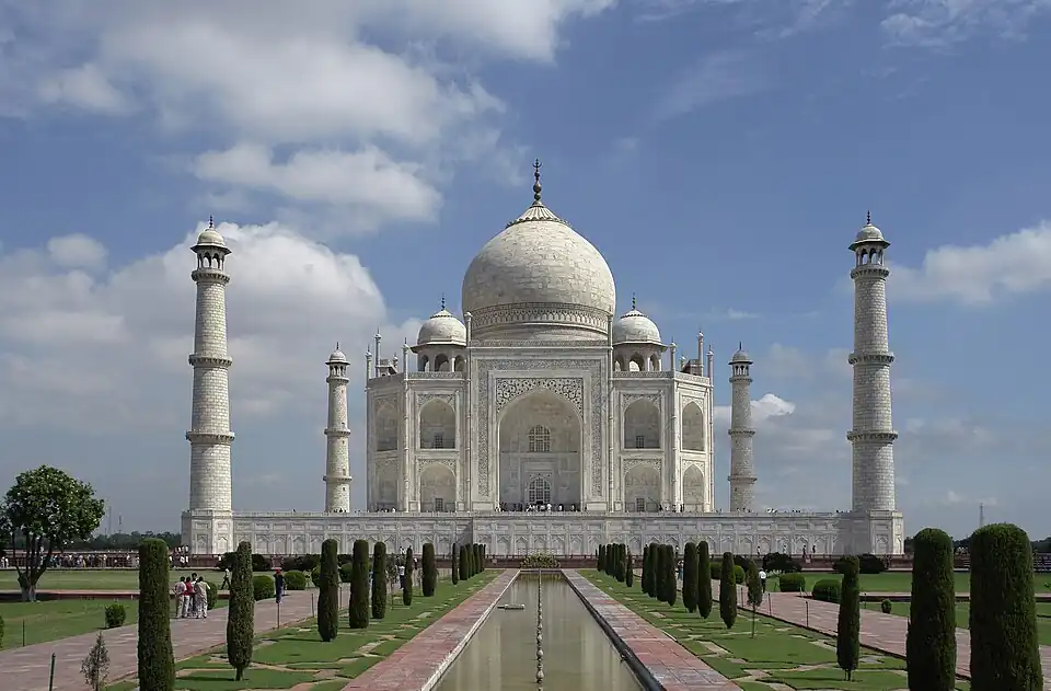 The Taj Mahal in India.