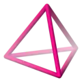 the lines form the edges of the tetrahedron