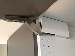 Ikea's hinge for horizontal doors.