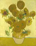 Flowery painting Sunflowers Vicent Van Gogh