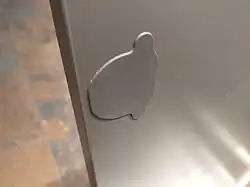 If it is not used for a hinge, it normally will be covered.