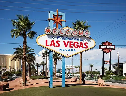 Welcome to Fabulous Las Vegas sign, an iconic example of Googie style - 1959.