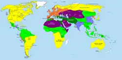 A map of the eastern hemisphere in 323 CE.