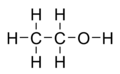 Flat structure of ethanol