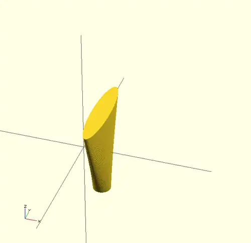 OpenScad linear_extrude scale пример 2