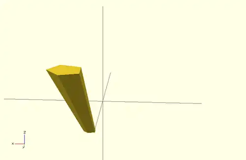 OpenScad linear_extrude scale пример
