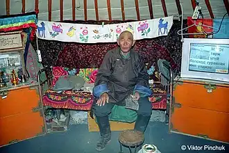 Хозяин юрты (Монголия) Фото сделано во время монгольской поездки