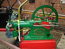 Crossley Brothers Ltd., 1886 No. 1 Engine, 4.5&nbsp;hp single cylinder, 4-stroke gas engine, 160 rpm.