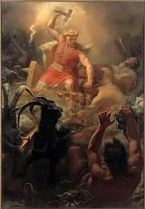 Image 21Thor, by Mårten Eskil Winge (from Wikipedia:Featured pictures/Culture, entertainment, and lifestyle/Religion and mythology)