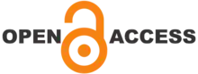 Open Access logo with dark text for contrast, on transparent background