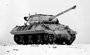 90&nbsp;mm GMC M36 during the Battle of the Bulge in January, 1945