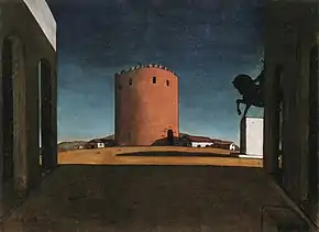 Giorgio de Chirico, The Red Tower (La Tour Rouge), 1913, early Surrealism