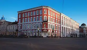 Новоторжская ул., №2. Дом усадьбы Чистякова. ( В 1900-х перестроен купцом Шлыгиным в трёхэтажный)