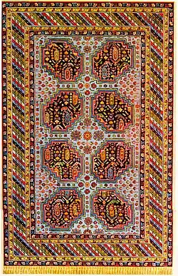 Ковёр «Хила-бута». Абшеронская школа. Азербайджанский государственный музей ковра и народно-прикладного искусства