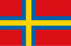 Проект флага Аландских островов (1953 год)