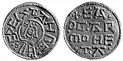 Монета времён правления Этельстана.