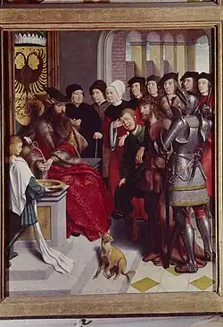 Иисус перед Понтием Пилатом. Створка алтаря