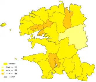 Президентские выборы 2022. Результаты 2 тура (по кантонам)