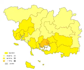 Президентские выборы 2022. Результаты 2 тура (по кантонам)