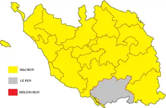 Президентские выборы 2022. Результаты 1 тура (по кантонам)
