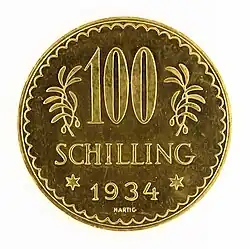 100 Schilling Vorderseite