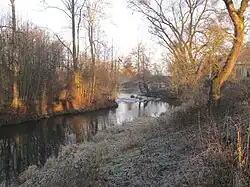 Среднее течение Углавы около Клатови в декабре 2013 года