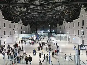 Новый интерьер станции Лодзь-Фабричная