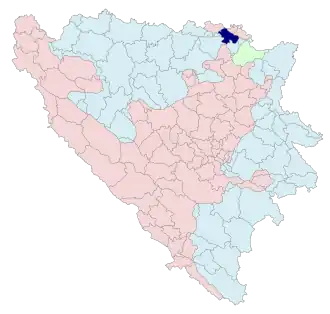 Община Шамац на карте