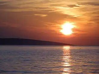 Вид на остров Шкрда с Пага