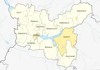 Ильянский сельсовет на карте