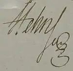 Изображение автографа