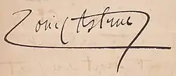 Изображение автографа