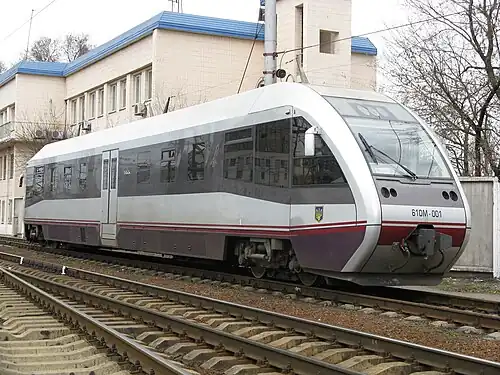 Служебная автомотриса 610M-001 часто упоминается как рельсовый автобус