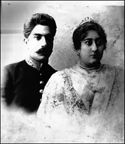 Измаил Тагиев и его жена Нурджахан-ханум урождённая Араблинская