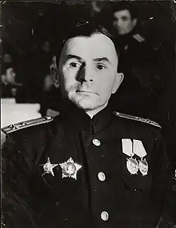 Капитан 1-го ранга А. В. Кузьмин в 1944 году