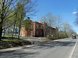 Вид на проспект и одну из казарм Сводного пехотного полка