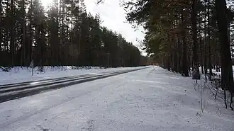 86К-10 у поворота на Алекку