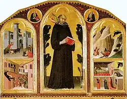 Алтарь Блаженного Агостино Новелло. 1324. Дерево, темпера. Сиенская пинакотека