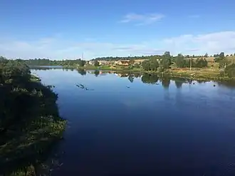 Вид на деревню с автодороги А119