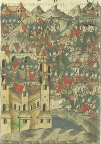 Андрей Михайлович Вяземский отбивает нападение Смоленских Глебовичей на Дорогобуж