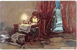 «Наполеон пишет диспозицию Бородинского сражения»