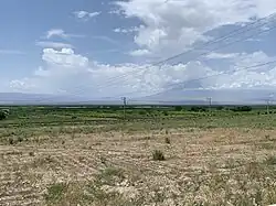 Араратская равнина в районе Армаша и Ерасха, железнодорожный участок Армянской железной дороги Суренаван-Армаш