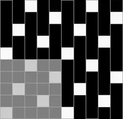 Атласное переплетение 5/2