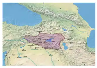 Государство Ахлатшахов (Шахи-Арменов) в начале XIII века.