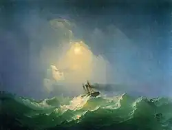 Корабль в бурю