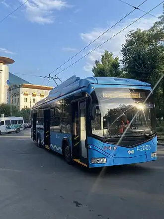 Троллейбус АКСМ-32100D №2005 на Соборной площади