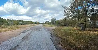 Панорама на въезде в Борутино